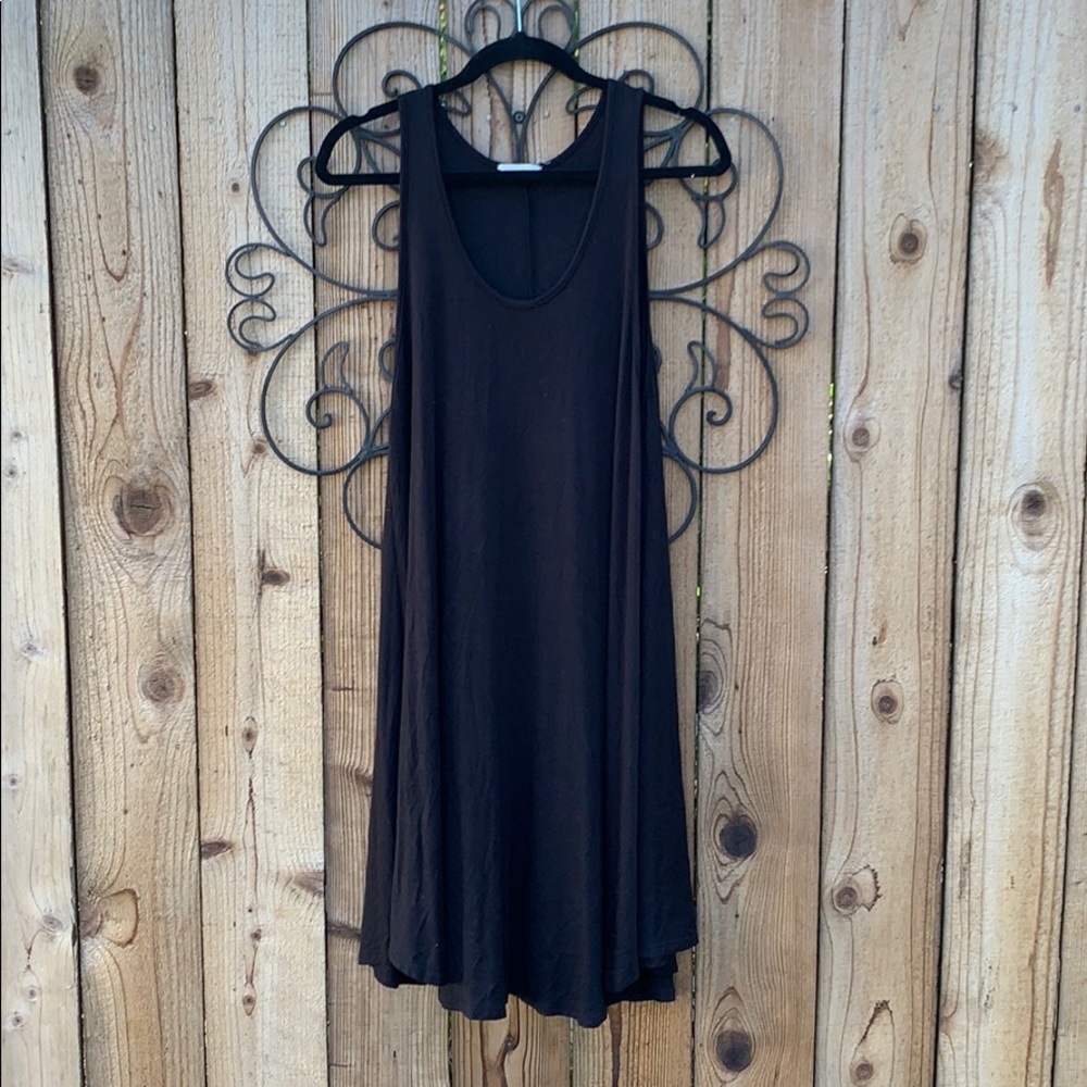 Basic black flowy dress